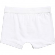 PETIT BATEAU Boys White Cotton Jersey Boxer Shorts