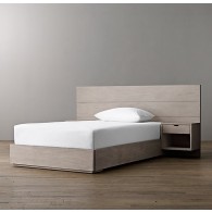 callum floating nightstand platform bed-RH