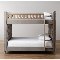 Chesterfield Velvet Full-Over-Full Bunk Bed