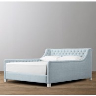 RH-Devyn Tufted Upholstered bed  - Belgian Linen 