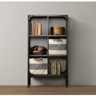 foundry metal cubby system - double