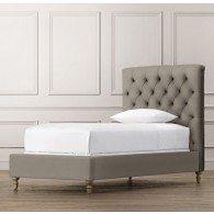 Chesterfield Upholstered Bed-Army Duck