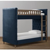 Сhesterfield Velvet Twin-Over-Twin Bunk Bed