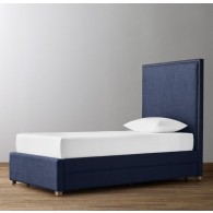Sydney Upholstered Bed With Trundle-Belgian Linen