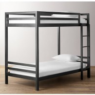 industrial loft twin-over-twin bunk bed