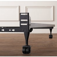 metal bed frame with wheels