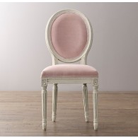 mini vintage french velvet chair