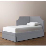 Rylan Upholstered Corner Bed-Army Duck