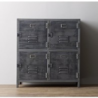 vintage locker 4-door cabinet