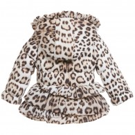 ROBERTO CAVALLI Baby Girls Leopard Print Down Padded Jacket