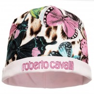 ROBERTO CAVALLI Baby Girls Butterfly & Leopard Print Hat