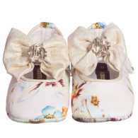 ROBERTO CAVALLI Baby Girls Pink Floral Pre-Walker Shoes