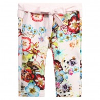 ROBERTO CAVALLI Baby Girls Pink & Blue Floral Trousers