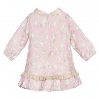 ROBERTO CAVALLI Baby Girls Pink & Gold Dress with Tulle