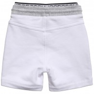 BOSS Boys White Cotton Jersey Shorts