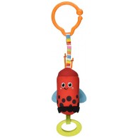 Tiny Love Friend Wind Chime Clip on Toy, Ladybug