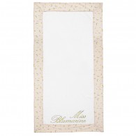 MISS BLUMARINE Girls White Towel with Floral Trim (132cm)