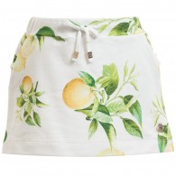 ROBERTO CAVALLI Cotton Jersey 'Yellow Citrus' Skirt