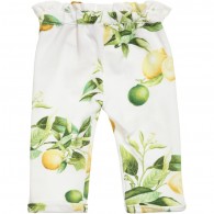 ROBERTO CAVALLI Baby Girls 'Yellow Citrus' Jersey Trousers