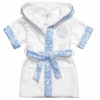 YOUNG VERSACE White Cotton Towelling Bathrobe