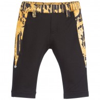 YOUNG VERSACE Baby Boys Black & Gold Tracksuit Trousers