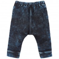 YOUNG VERSACE Baby Boys Blue Jersey Trousers