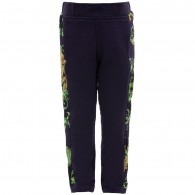 YOUNG VERSACE Boys Navy Blue 'Dragon' Print Tracksuit Trouser