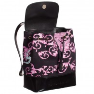 YOUNG VERSACE Girls Pink Baroque Dragon Print Backpack (24cm)