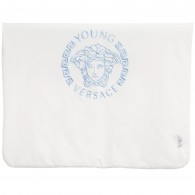 YOUNG VERSACE White Medusa Padded Baby Blanket (72cm)