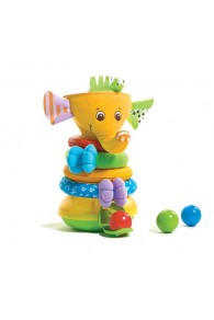 Tiny Love Musical Stack and Ball Game, Yellow Elephant 