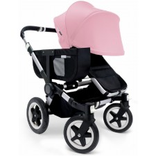 Bugaboo Donkey Mono Stroller, Extendable Canopy in Black/Soft Pink