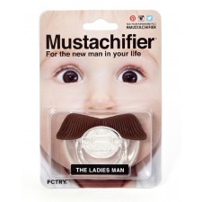 FCTRY Mustachifier The Ladies Man Mustache Pacifier 
