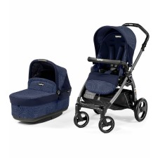 Peg Perego Book Pop Up Stroller in Circles Blue