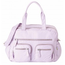 OiOi Faux Lizard Carry All Diaper Bag in Lilac Orchard