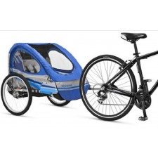 Schwinn Trailblazer Double Bicycle Trailer - Blue