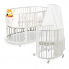 Stokke Sleepi System 1 Bassinet and Crib Set in White