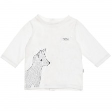 BOSS Baby Boys White Top with Fox print