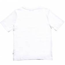 BOSS Boys White Cotton Logo T-Shirt