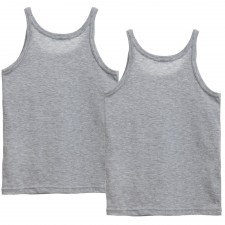 DOLCE & GABBANA Boys Grey Cotton Vests (Pack of 2)