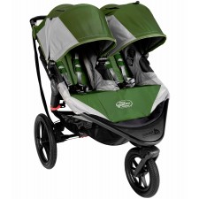 Baby Jogger Summit X3 Double Stroller in Green/Gray