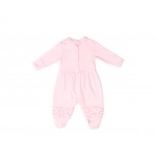 RB Royal Baby Organic Cotton Gloved Sleeve Footed Overall Footie with Hat in Gift Box (Little Ballerina)