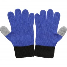 JOHN GALLIANO Blue Knitted Wool Gloves