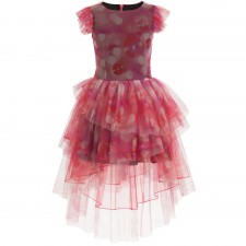JUNIOR GAULTIER Pink Tulle Dress with Bubble Print