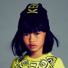 KENZO Knitted Wool Hat with Logo