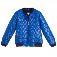 KENZO Boys Blue Quilted Jacket