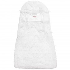 MISS BLUMARINE Girls White Baby Nest with Diamante Logo (79cm)