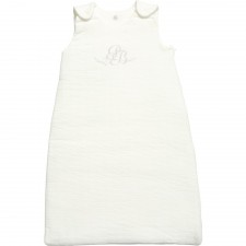 PETIT BATEAU Ivory Padded Baby Sleeping Bag (2-3.5 Tog)