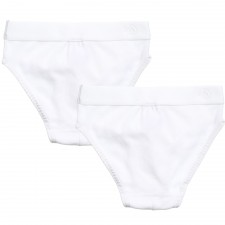 PETIT BATEAU Boys White Pants 2 Pack