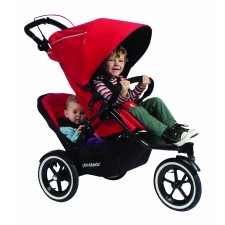 Phil & Teds Navigator 2 Buggy with Doubles Kit - Cherry