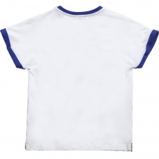 ROBERTO CAVALLI Boys White & Blue Tiger T-Shirt